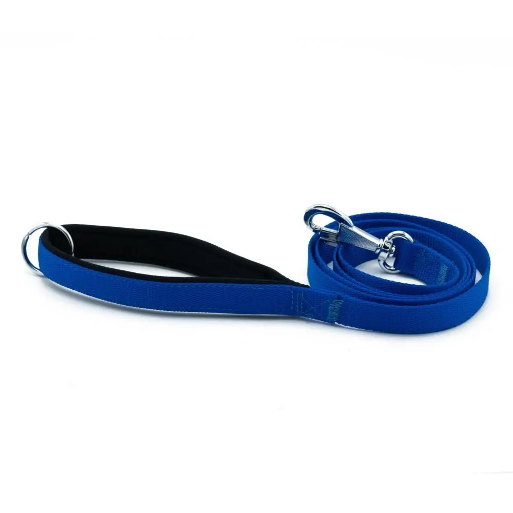 Doggie Dokuma Köpek Gezdirme Kayışı M Mavi (2 x 140 cm)