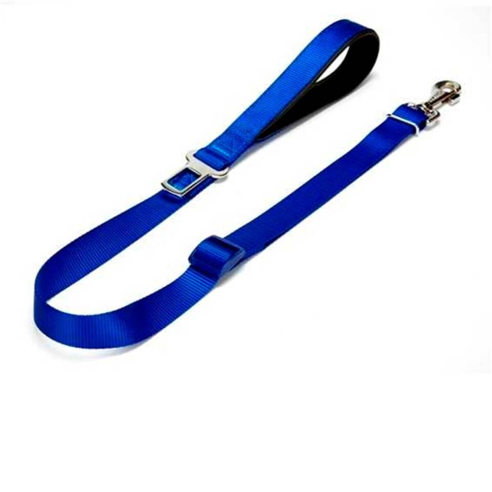 Doggie Emniyet Kemerli Gezdirme 2,5x80-120cm Mavi