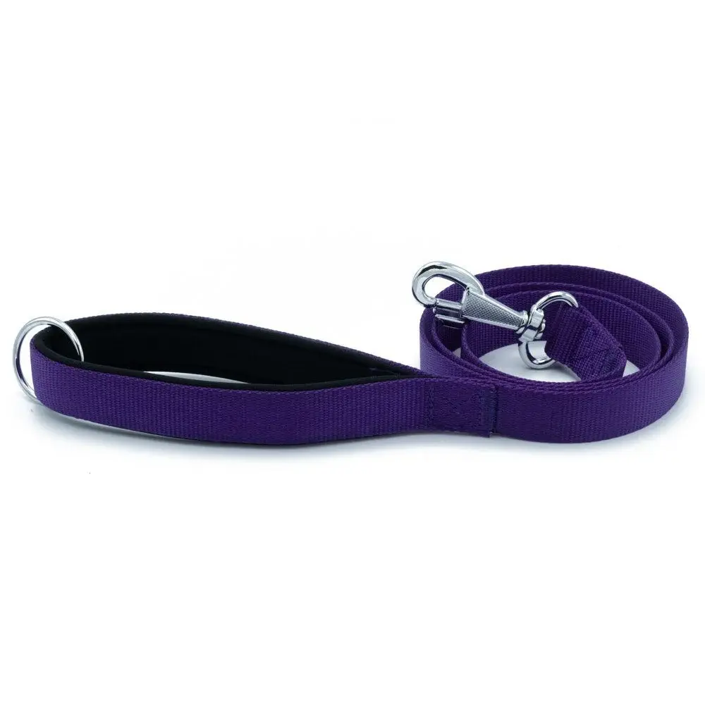 Doggie Konfor Klasik Dokuma Köpek Gezdirme Tasması Mor 3x100 Cm