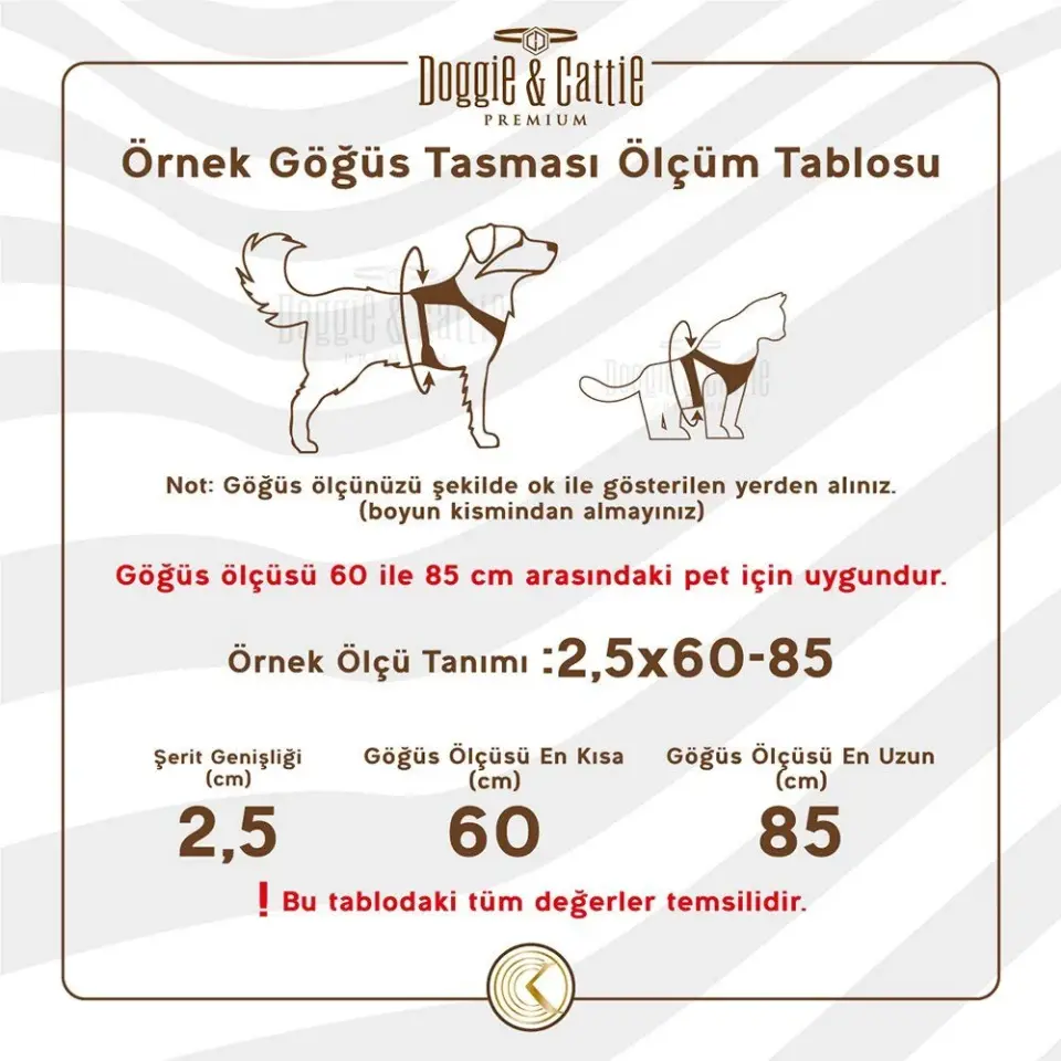 Doggie Konforlu Dokumadan El Yapımı Ronin Model Köpek Göğüs Tasması M-2x45-55cm Kırmızı