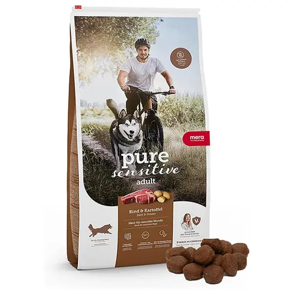 Mera Pure Sensitive Adult Tahılsız Sığır Etli ve Patatesli Yetişkin Köpek Maması 4 Kg