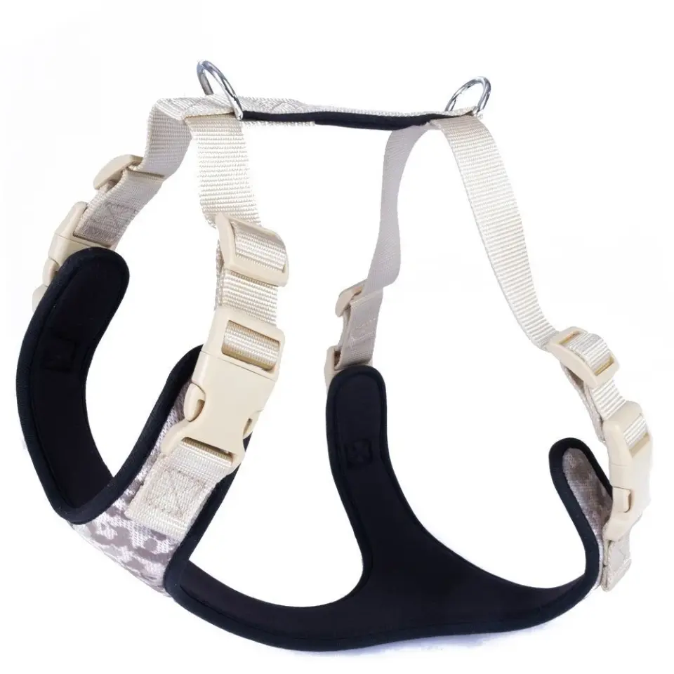 Doggie Havalı Dokumadan El Yapımı Köpek Göğüs Tasması XXL (2,5 x 70 - 80 cm)