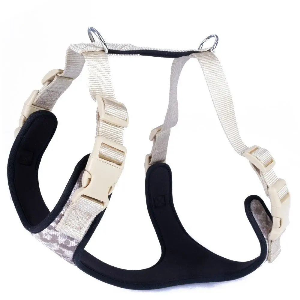 Doggie Havalı Dokumadan El Yapımı Köpek Göğüs Tasması M-2x45-55cm - Camo