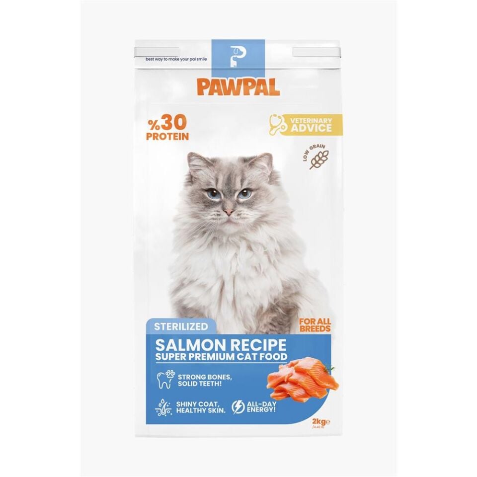 Pawpal Kısırlaştırılmış Somonlu Kedi Maması 2 KG