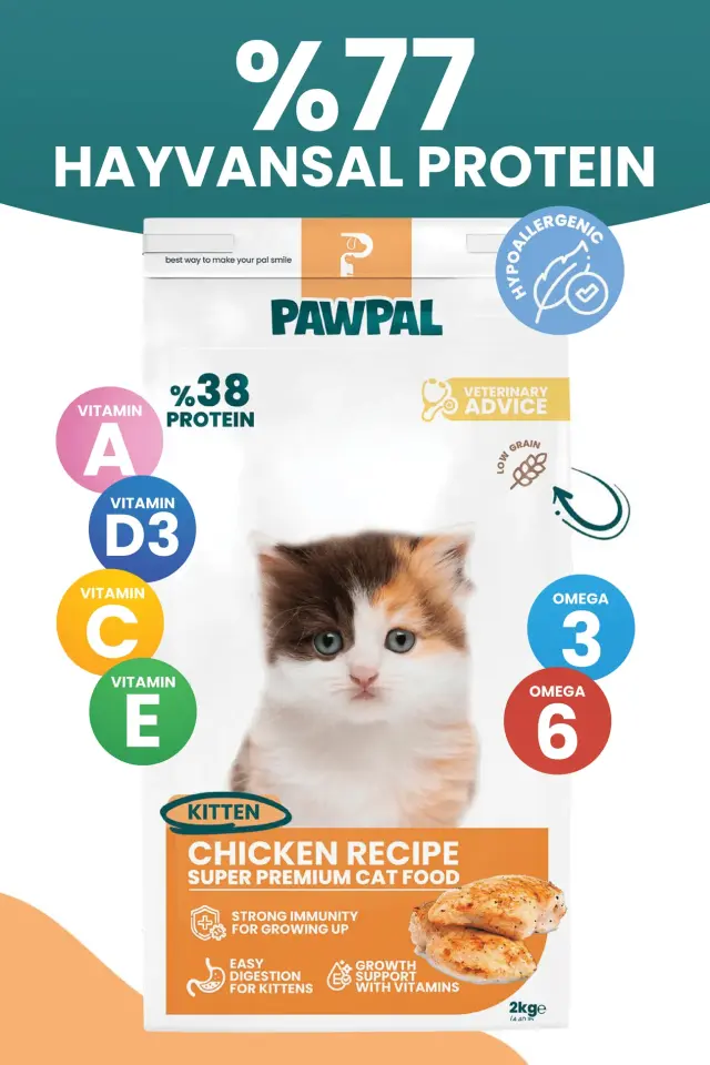Tavuklu Yavru Kedi Maması 2 KG