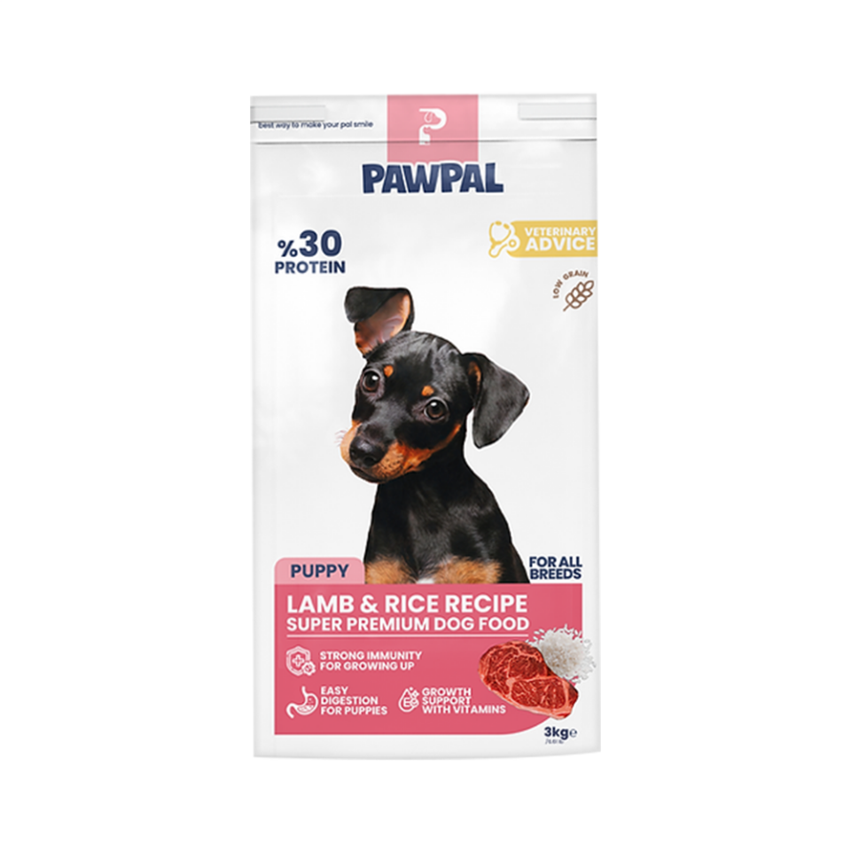 Pawpal Kuzu Eti ve Pirinçli Yavru Köpek Maması 3 Kg