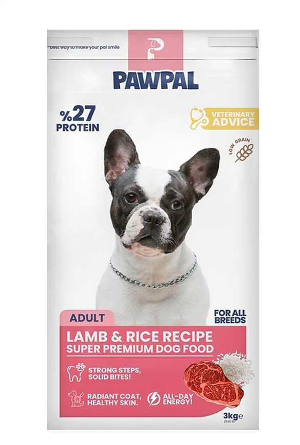 Pawpal Kuzu Eti ve Pirinçli Yetişkin Köpek Maması 3 Kg