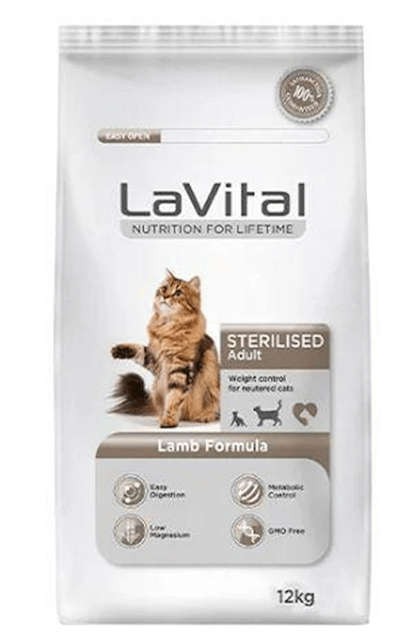 La Vital Kuzulu Kısırlaştırılmış Kedi Maması 12 Kg