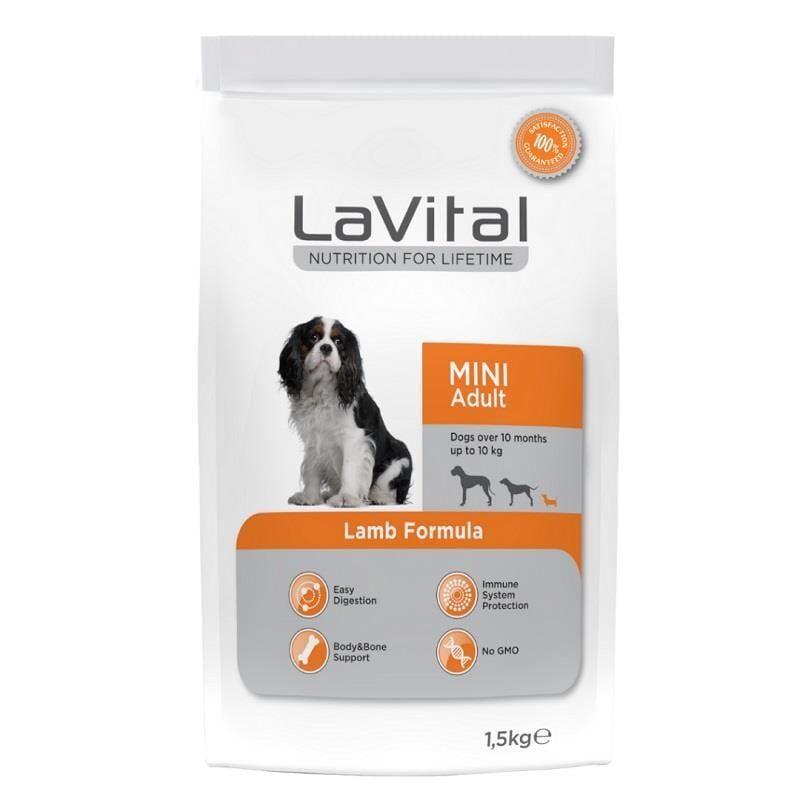 La Vital Kuzulu Mini Yetişkin Köpek Maması 1.5 Kg