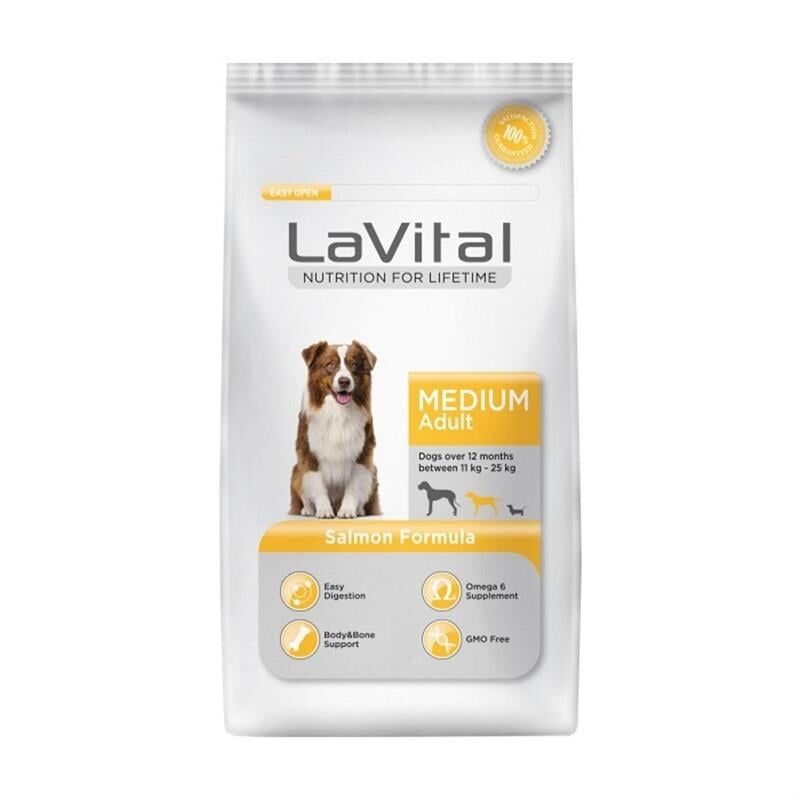 La Vital Somonlu Medium Yetişkin Köpek Maması 3 Kg