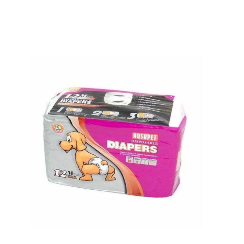 Hushpet Köpek Alt Tuvalet Bezi M 42x60 cm 12'li