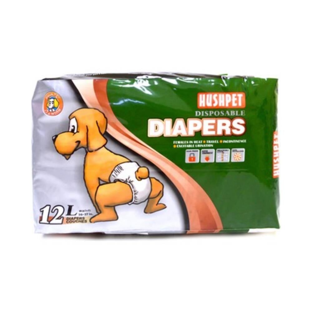 Hushpet Köpek Alt Tuvalet Bezi L 50-68 cm 12'li