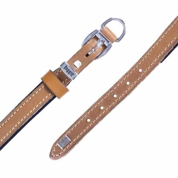 Doggie Konfor Deri Boyun Tasması Camel 1,5x20 25 Cm