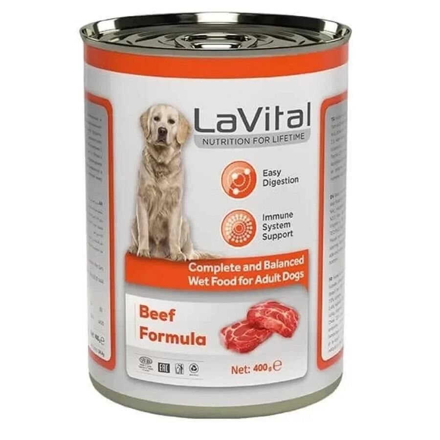 Lavital Biftekli Yetişkin Köpek Konservesi 400gr
