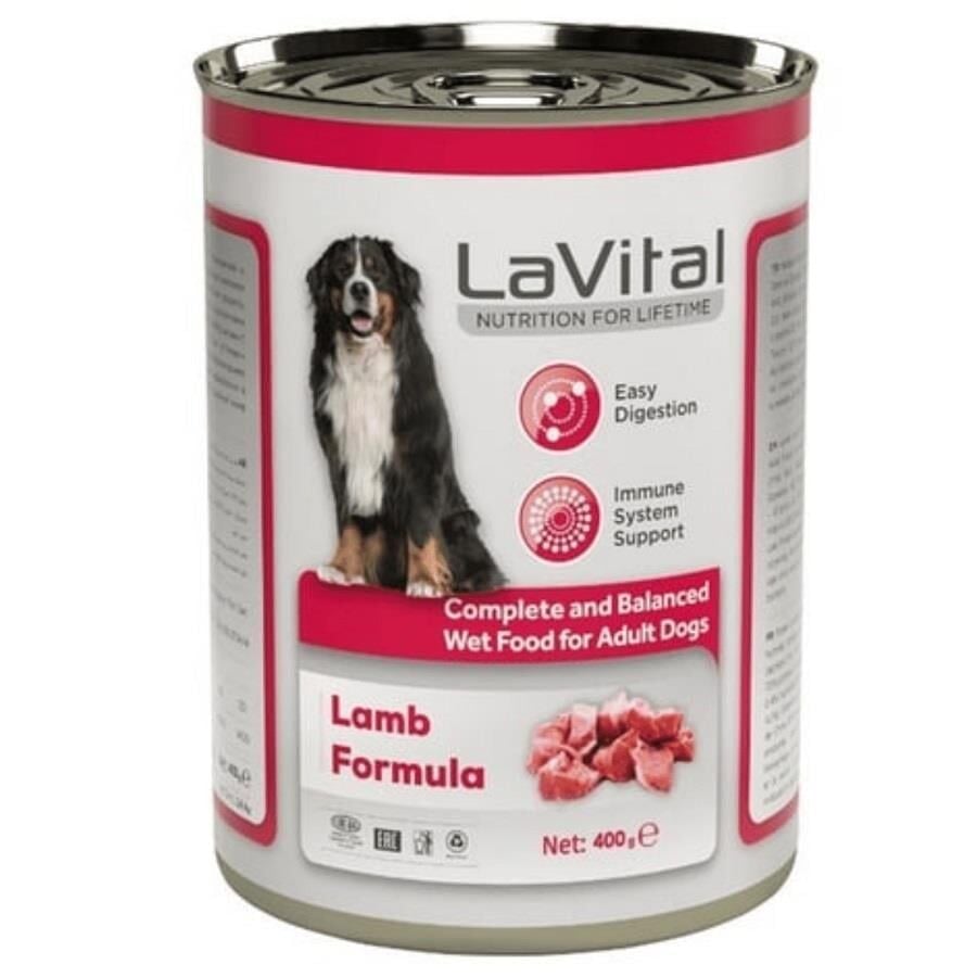 LaVital Kuzu Etli Yetişkin Köpek Konservesi 400gr
