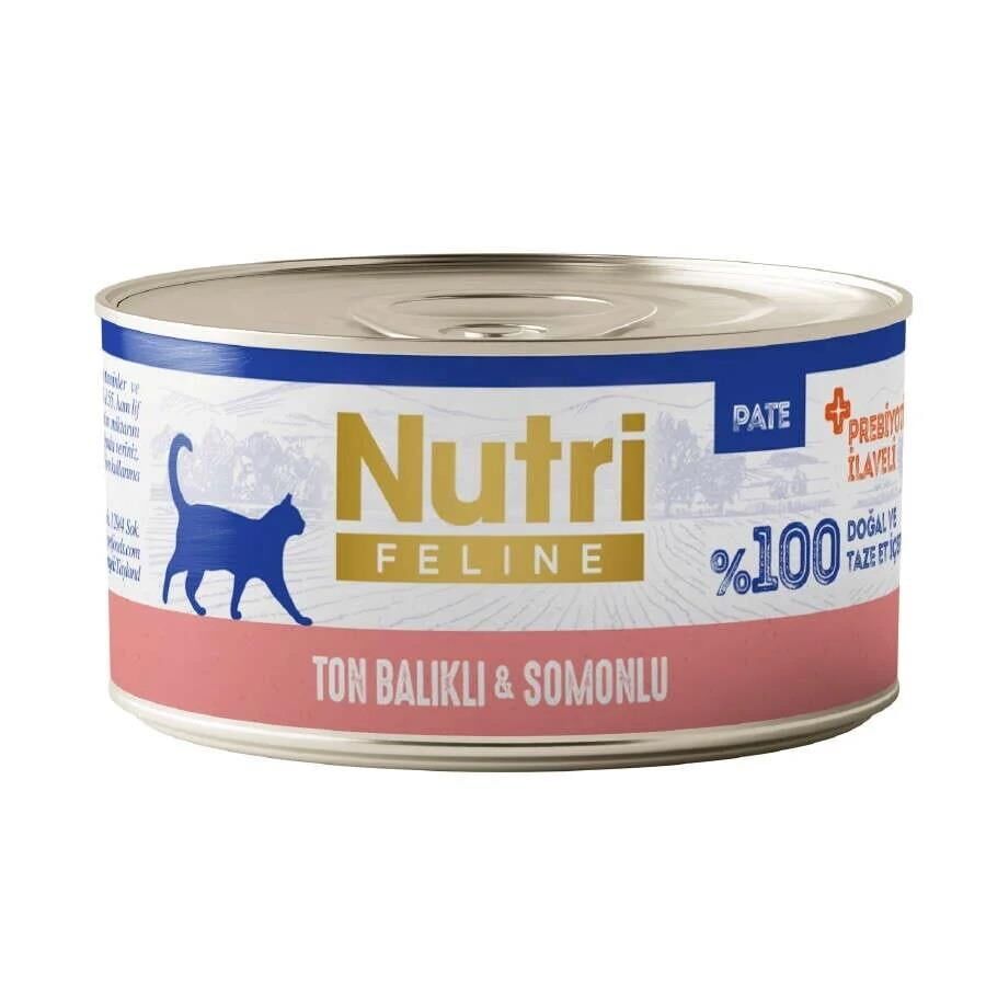 Nutri Feline Ton Balıklı Somonlu Tahılsız Kedi Konservesi 70 Gr