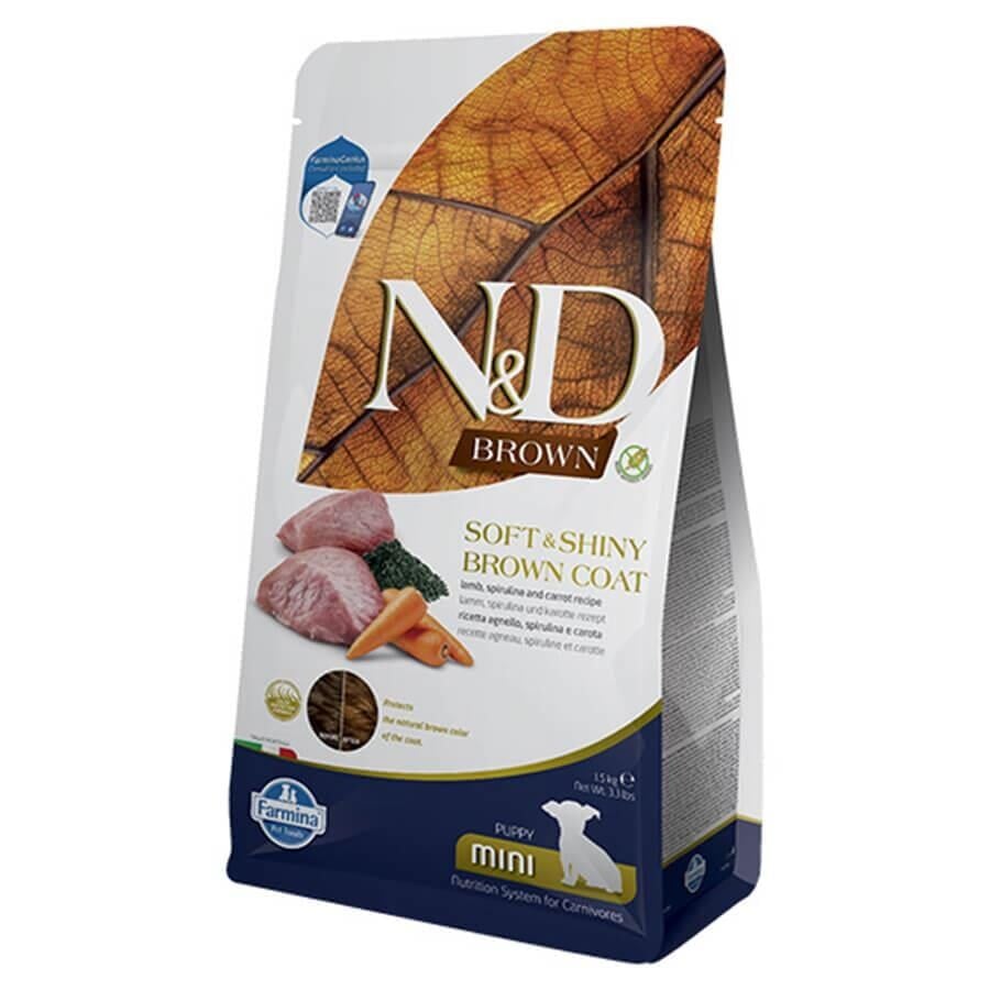 N&D Brown Kuzulu Spirulinalı Mini Yavru Köpek Maması 1,5 kg