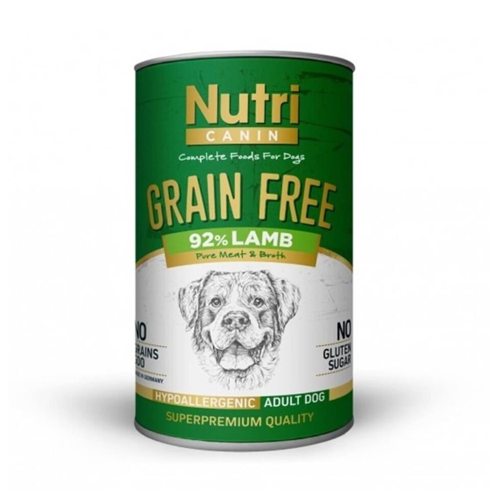 Nutri Canin Tahılsız Kuzulu Patatesli Köpek Konservesi 400 Gr