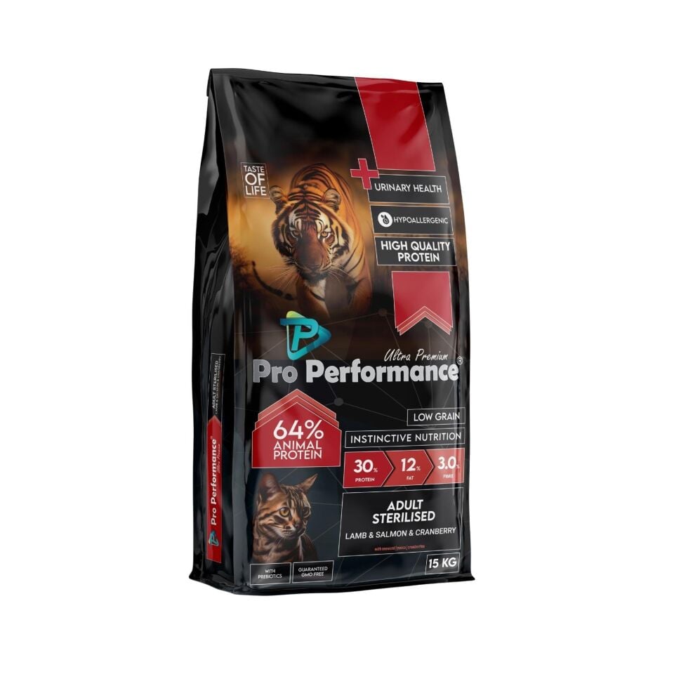 ProPerformance Kısırlaştırılmış Kuzu Etli Kedi Maması 15 kg