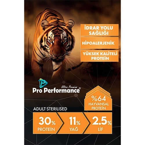 Pro Performance Tavuklu ve Pirinçli Kısırlaştırılmış Kedi Maması 15 Kg