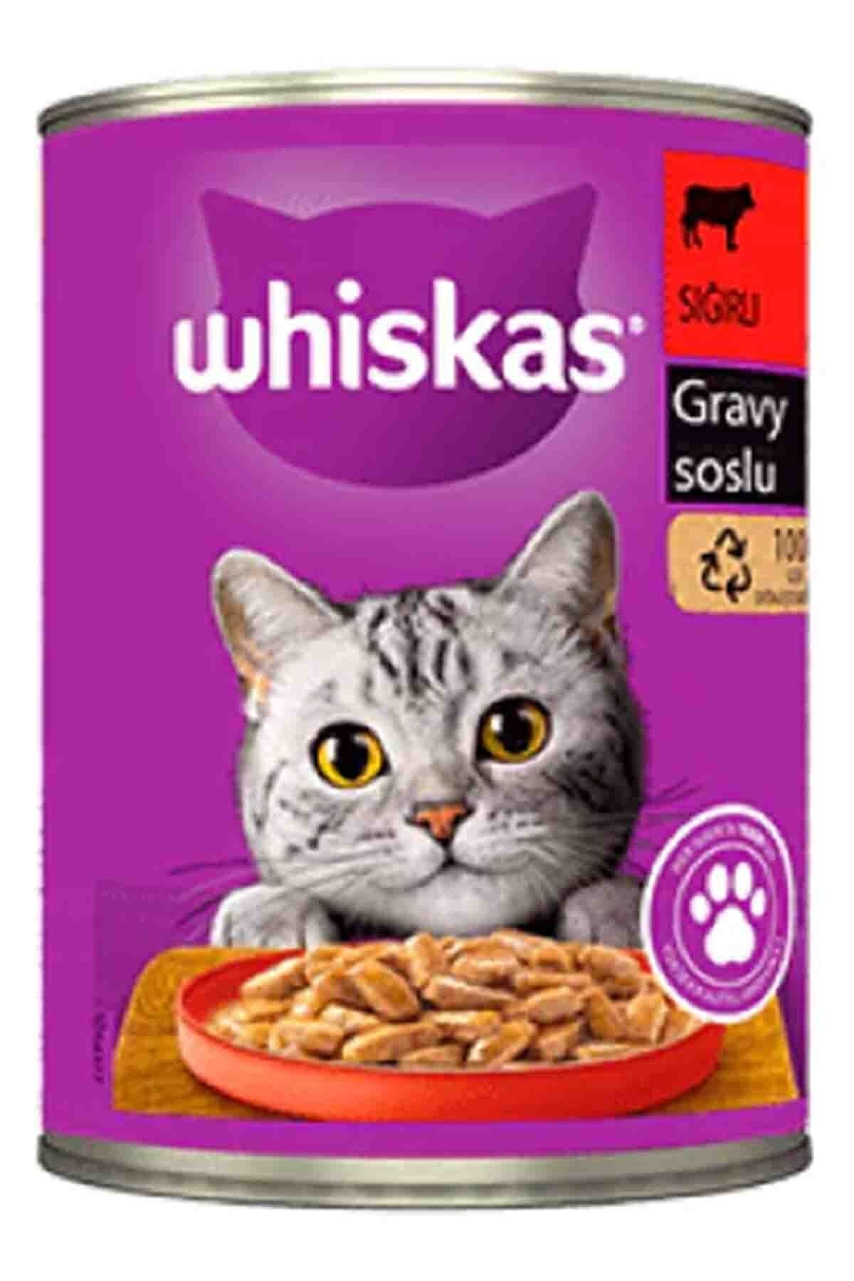 Whiskas Biftekli Konserve Kedi Maması 400 Gr