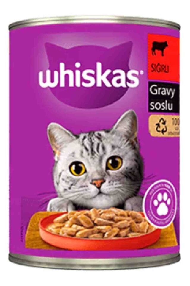 Whiskas Biftekli Konserve Kedi Maması 400 Gr
