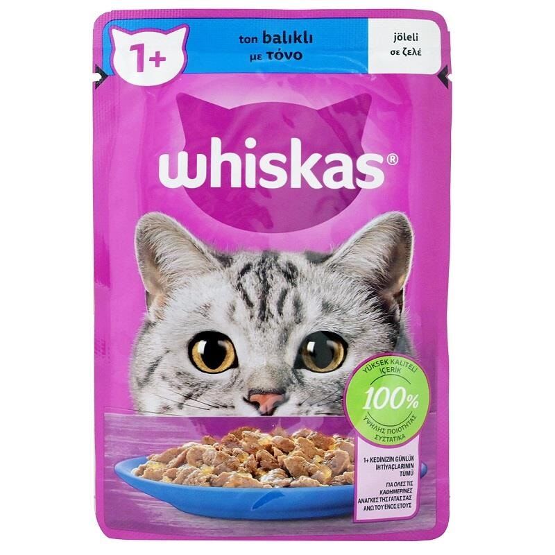 Whiskas Ton Balıklı Jöleli Kedi Konserve Maması 85 gr
