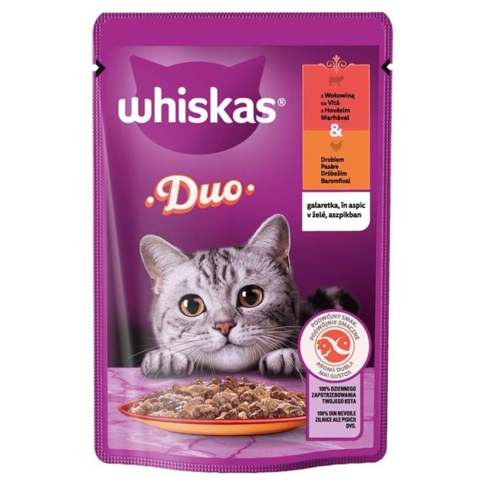 Whiskas Duo Kümes Hayvanlı ve Sığırlı Kedi Maması 85 gr