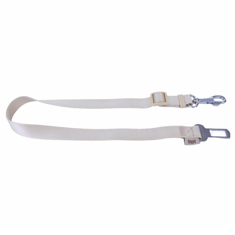 Doggie Dokuma Emniyet Kemerli Köpek Gezdirme Aparatı Medium Khaki 2,5x80-120 Cm