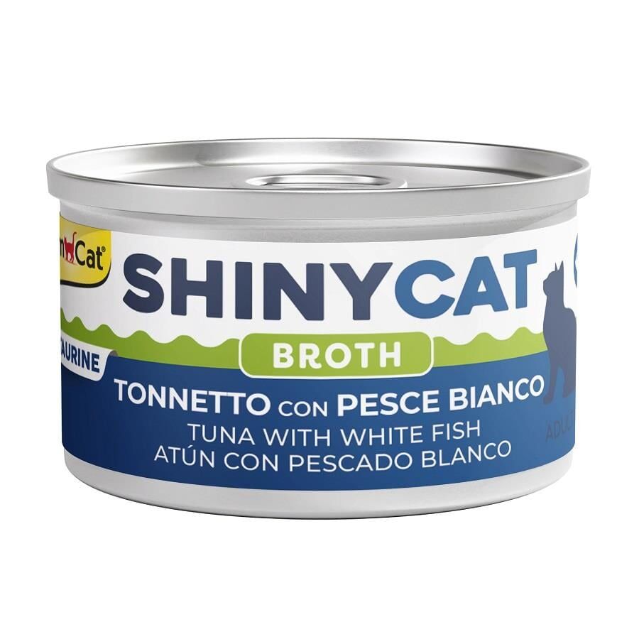 ShinyCat Soslu Ton Ve Beyaz Balıklı Konserve Mama 70 Gr