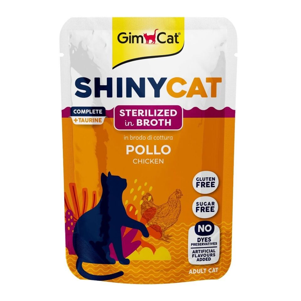 Gimcat Shinycat Chicken Sterilized Tavuklu Kısır Pouch Mama 70 gr