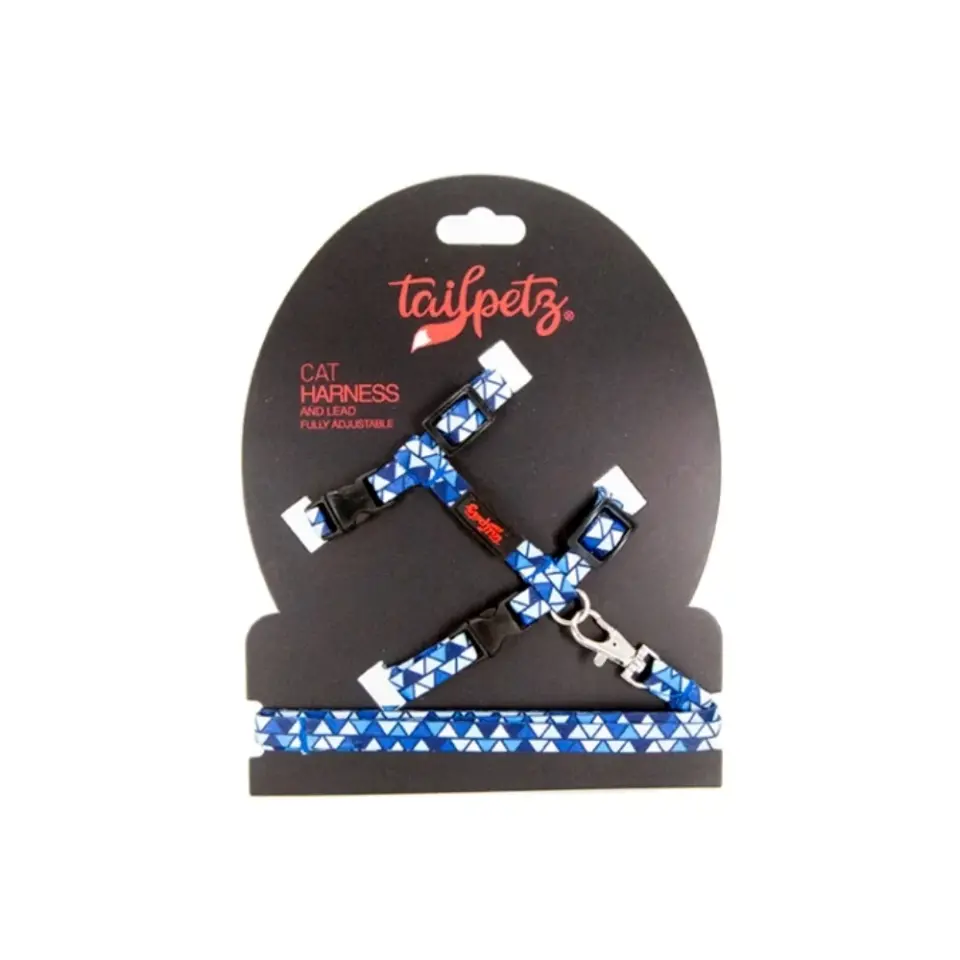 TailPetz Kedi Göğüs & Gezdirme Takımı Mosaıc