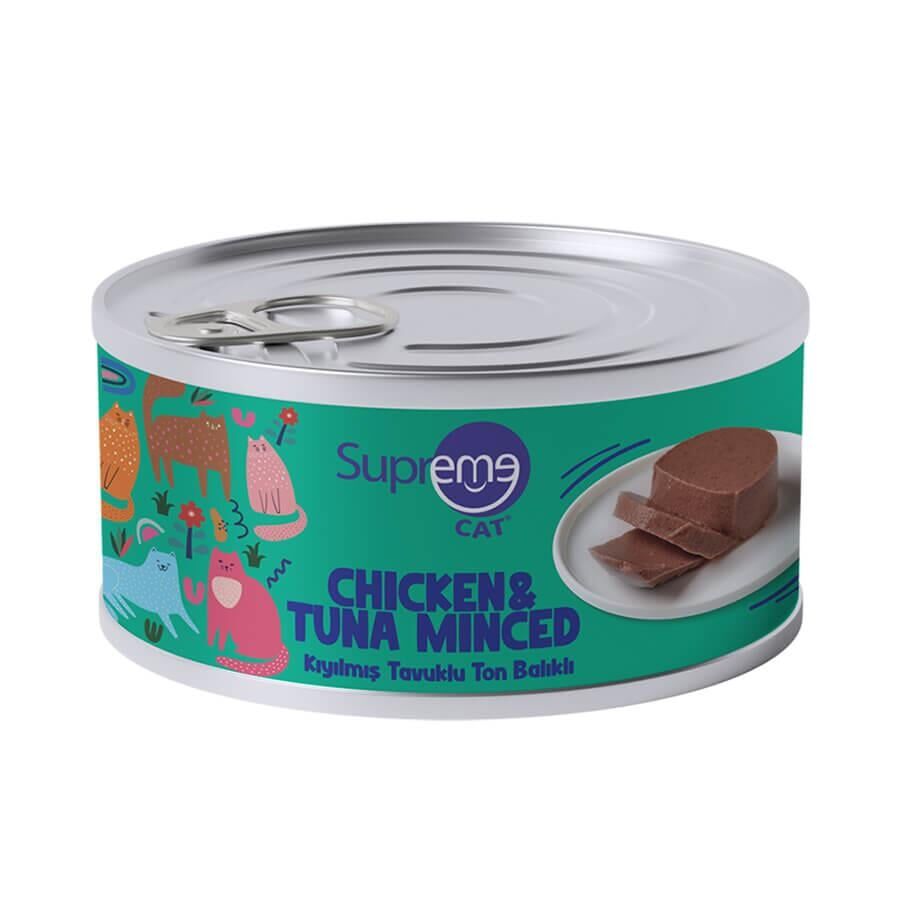 Supreme Cat Tavuklu Ve Tonlu Kıyılmış Kedi Konservesi 85 Gr