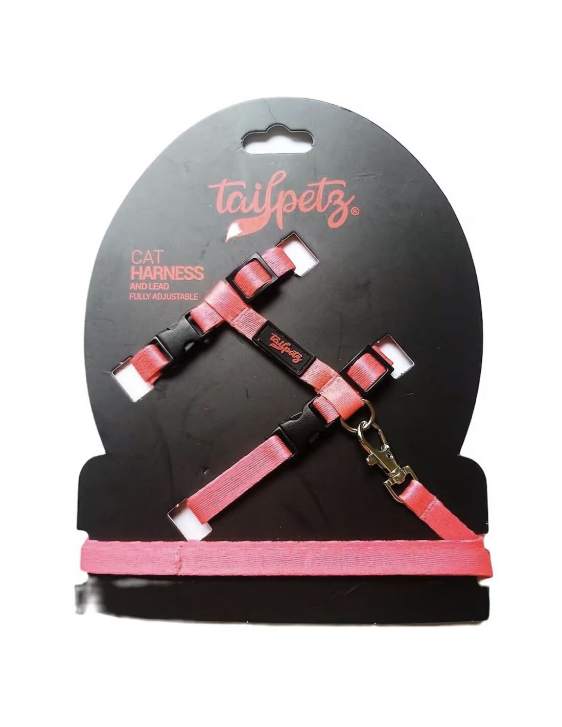 Tailpetz Cat Harness Kedi Göğüs Tasması Pembe