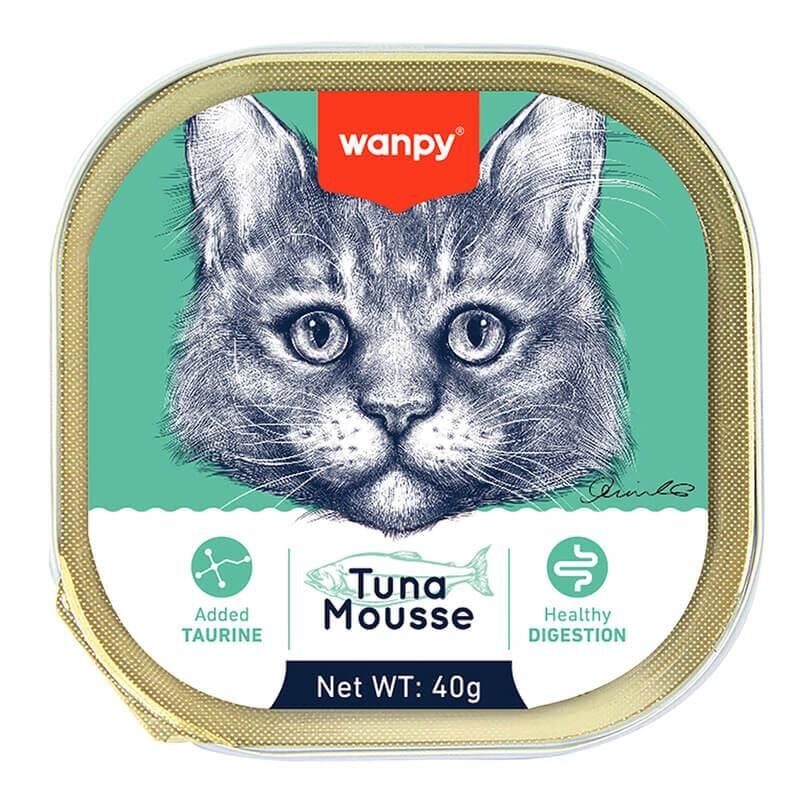 Wanpy Kedi Ton Balıklı Alutray Yaş Mama 40g