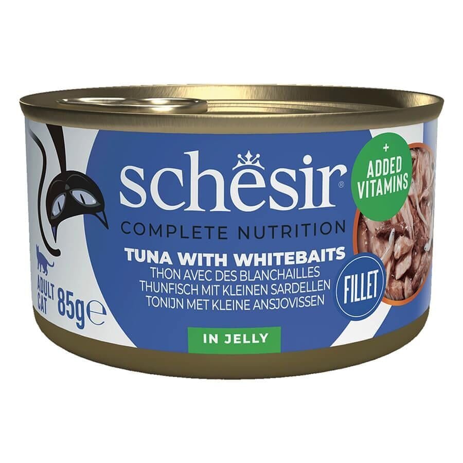 Schesir Ton Balıklı ve Ringa Balıklı Yetişkin Kedi Konservesi 85 Gr