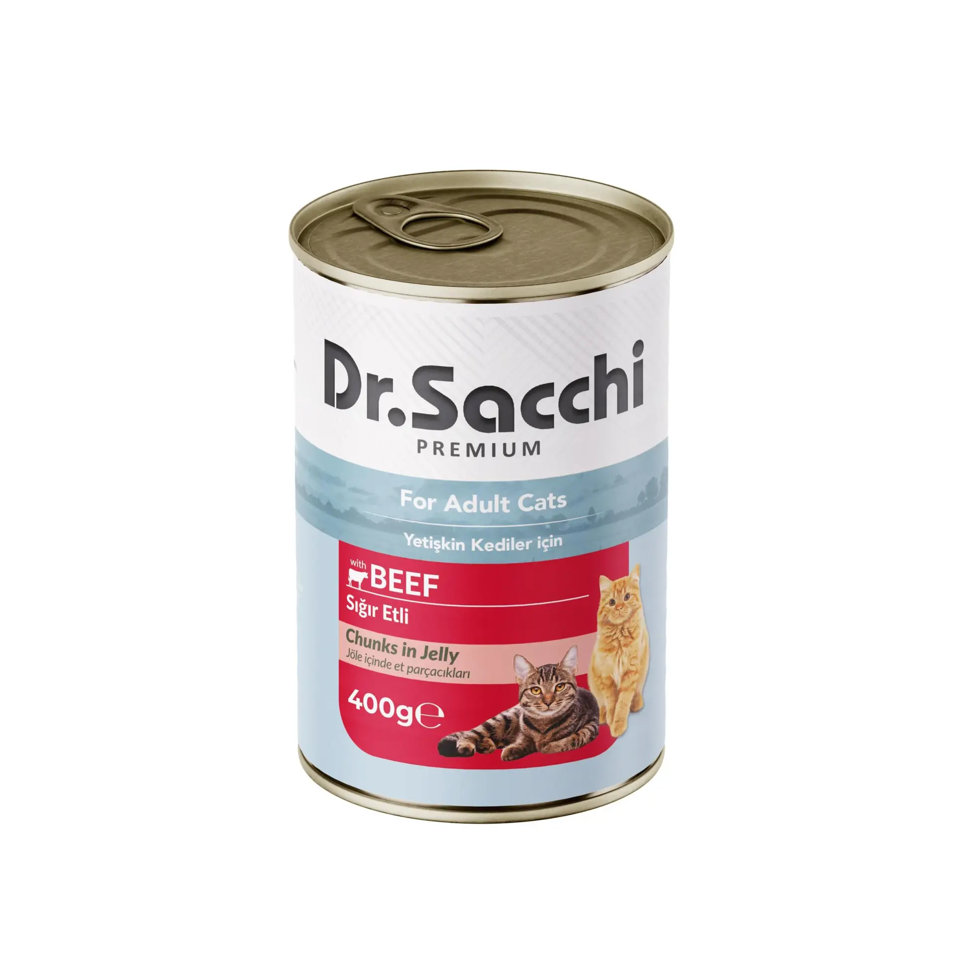 Dr.Sacchi Konserve Kedi Sığır Etli 400gr