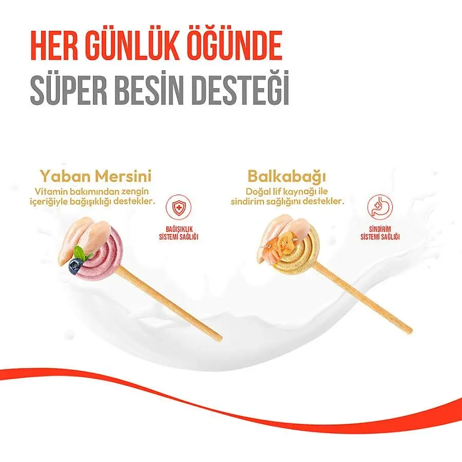 Wanpy LolliPop Dondurularak Kurutulmuş Yaban Mersinli Lolipop Köpek Ödül Maması 6gr
