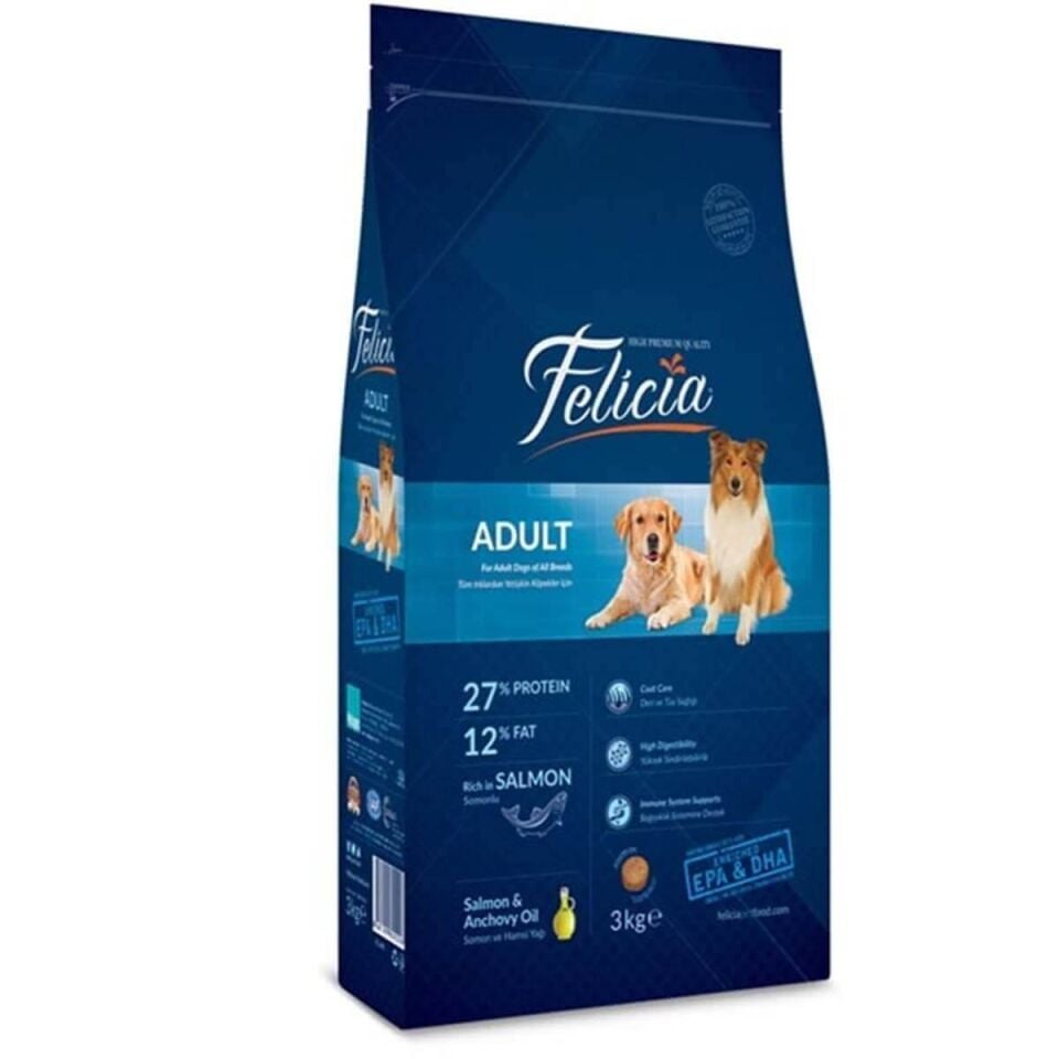 Felicia Somonlu Yetişkin Köpek Maması 3 Kg
