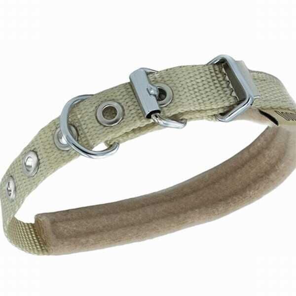 Doggie Polar Dokuma Köpek Boyun Tasması Haki 1,5x20-25 Cm