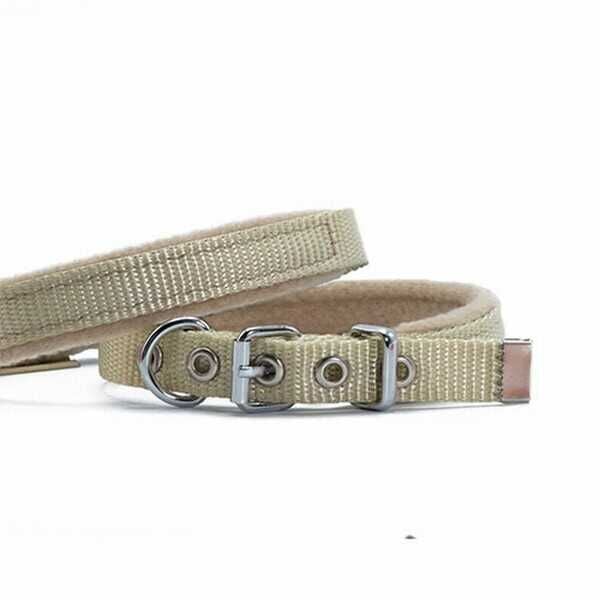 Doggie Polar Dokuma Köpek Boyun Tasması Haki 1,5x20-25 Cm