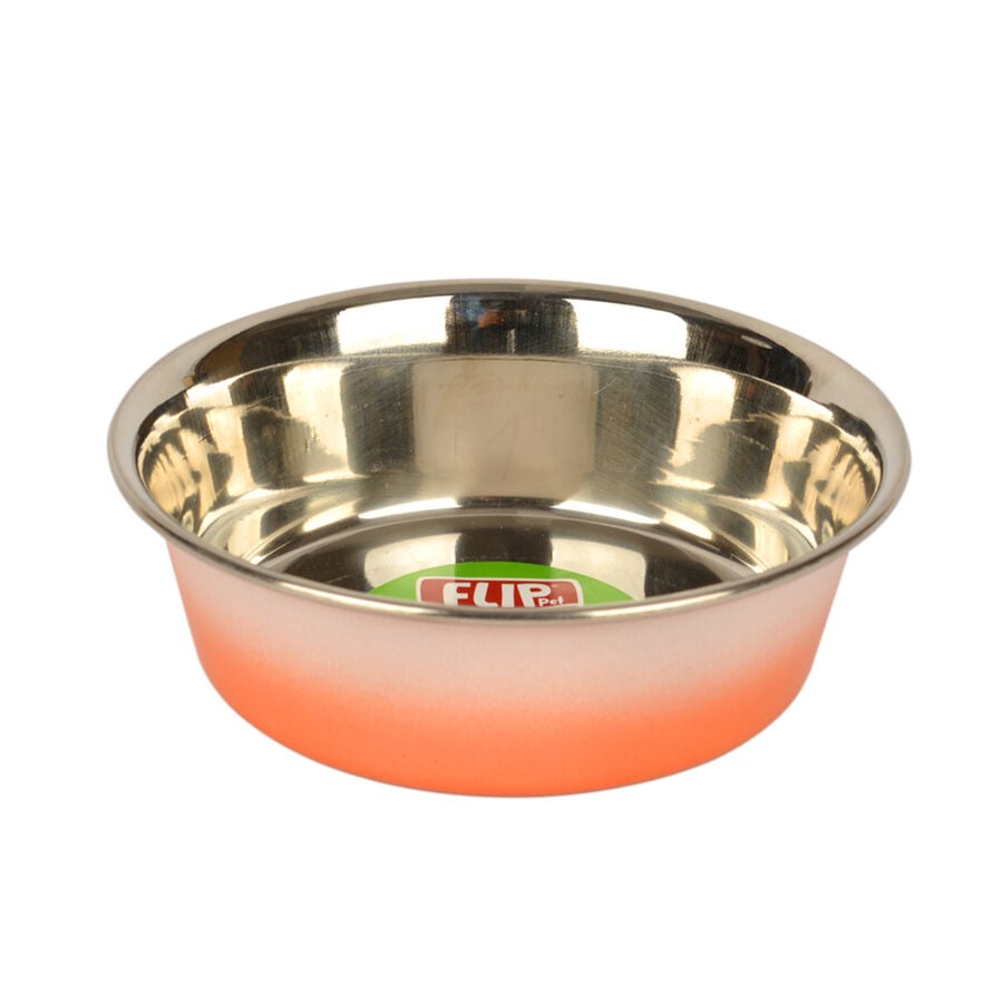 Flip Çift Renkli Çelik Mama Kabı 8 cm
