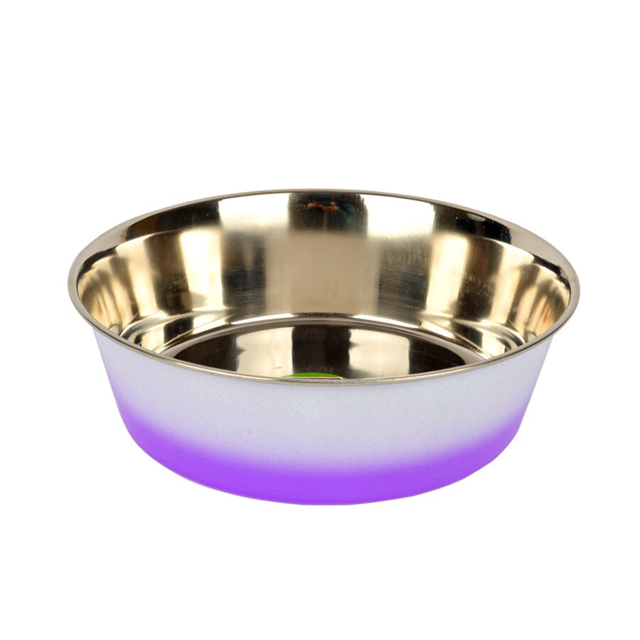 Flip Çift Renkli Çelik Mama Kabı 8 cm
