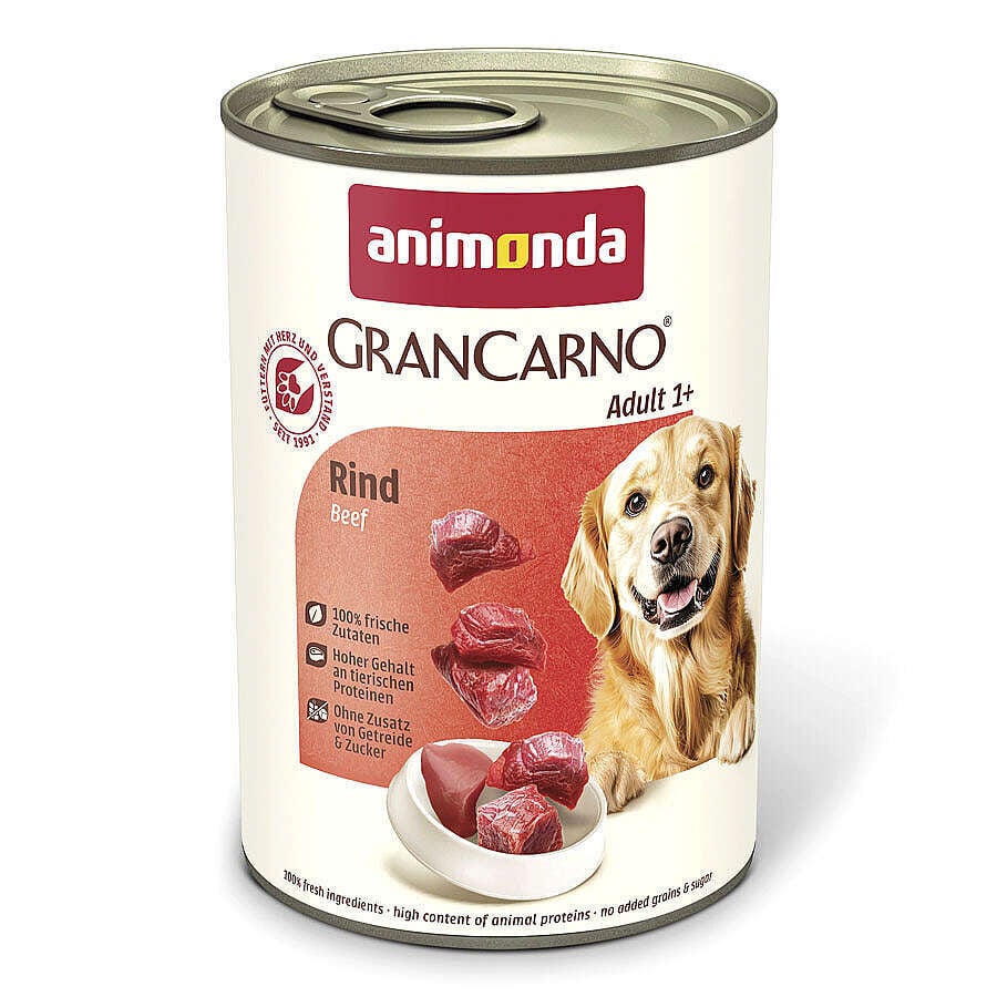 Animonda Gran Carno Sığır Etli Yetişkin Köpek Konservesi 400gr