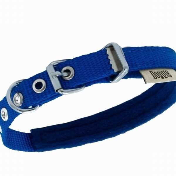 Doggie Polar Pedli Sade Dokuma Köpek Boyun Tasması Royalblue 1,5x25-30 Cm