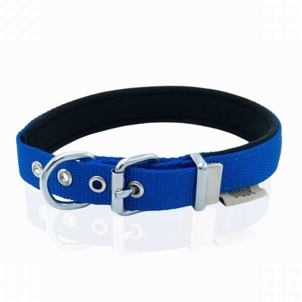 Doggie Konfor Dokuma Köpek Boyun Tasması Royalblue 1,5x20 25 Cm