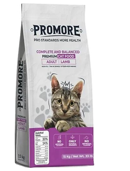 Promore Premium Kuzulu Yetişkin Kedi Maması 15 Kg