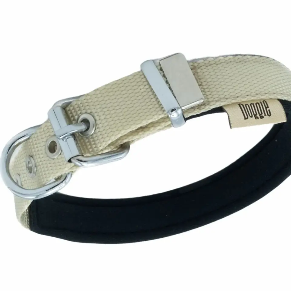 Doggie Konfor Dokuma Köpek Boyun Tasması Haki 1,5x25-30 Cm