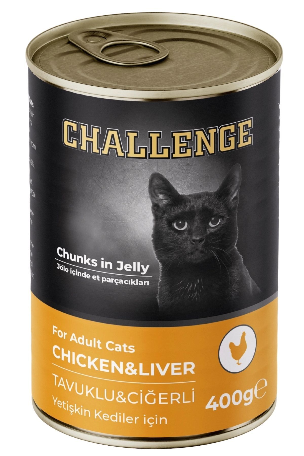 Challenge Tavuklu Ciğerli Yetişkin Kedi Konservesi 400gr