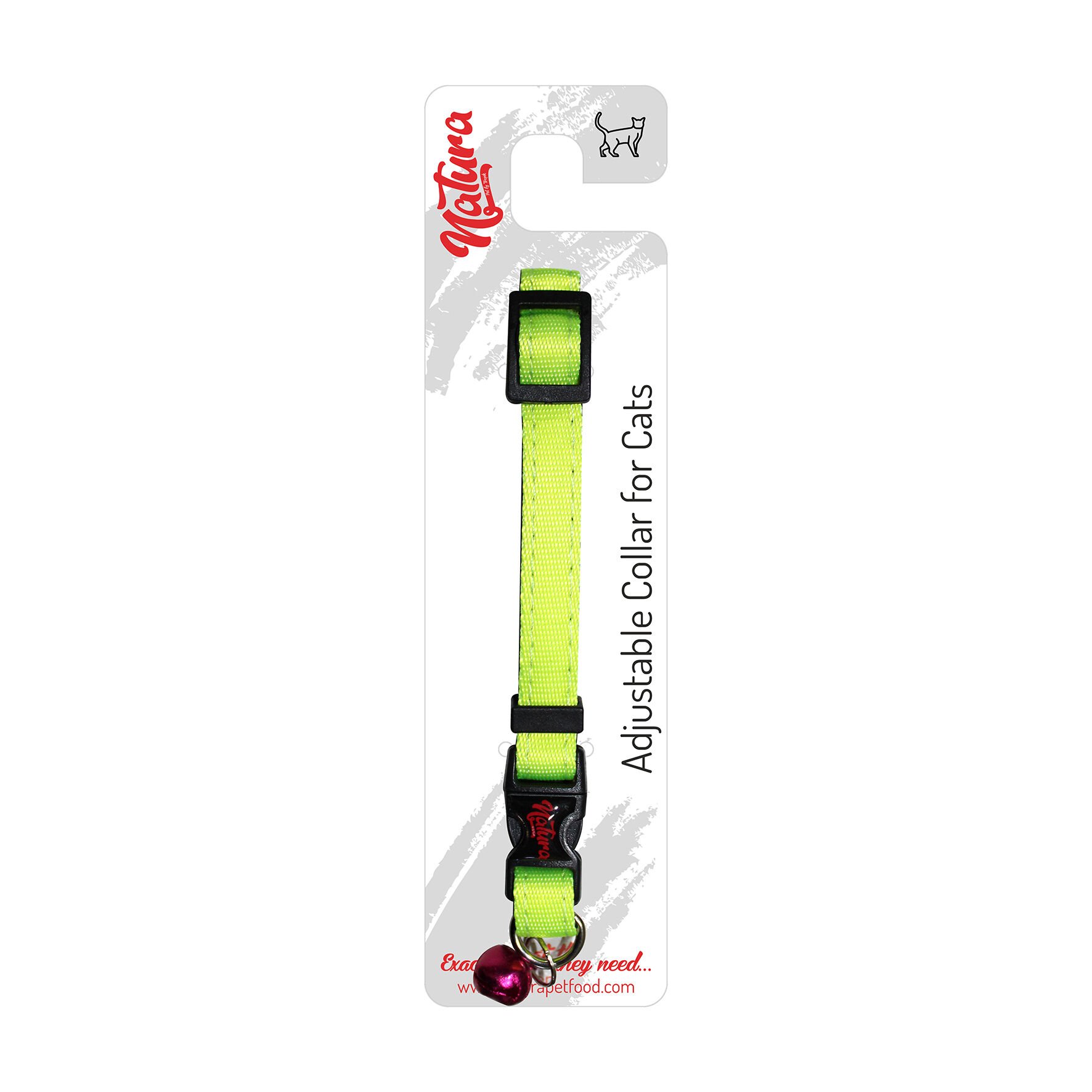 Natura Yetişkin Kedi Boyun Tasması – Neon Lime
